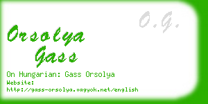 orsolya gass business card